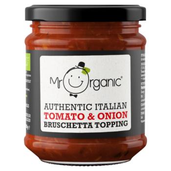 Mr Organic Authentic Italian Tomato & Onion Bruschetta Topping 200g