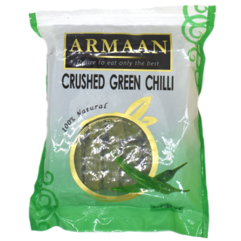 Armaan Crushed Green Chilli 100% Natural 400g 