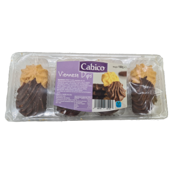 Cabico Viennese Dips Half Choco 150g 