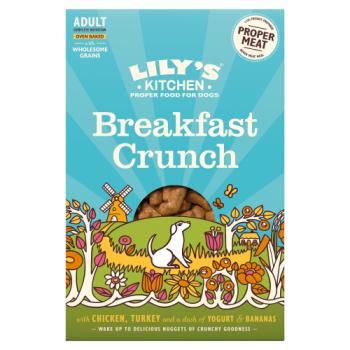 Lily's Kitchen Breakfast Crunch with chicken, turkey and a dash of yogurt & bananas 800g
