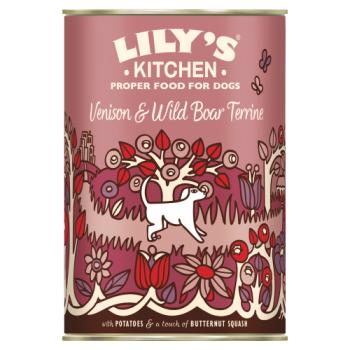 Lily's Kitchen Venison & Wild Boar Terrine with Potatoes & a Touch of Butternut Squash 400g