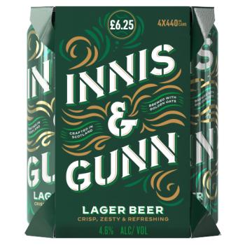 Innis & Gunn Lager 4pk Pm 5.95