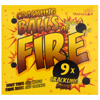 Trafalgar Crackling Balls Of Fire 9pk 