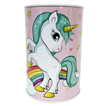 Unicorn Design Money Tin 