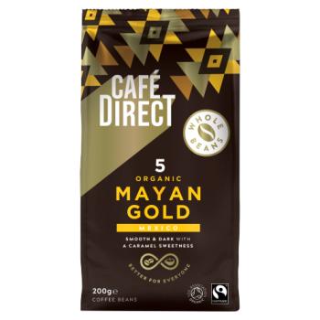 Cafédirect 5 Organic Mayan Gold Mexico Coffee Beans 200g