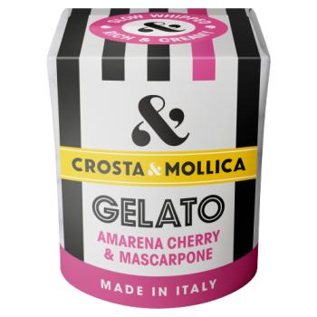 CROSTA & MOLLICA Amarena Cherry & Mascarpone Gelato 450ml