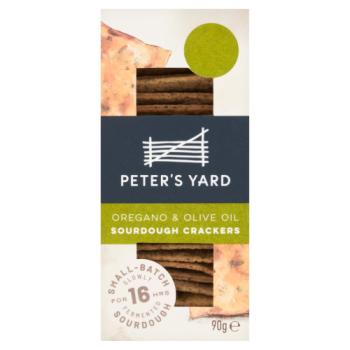 Peter's Yard Oregano & Olive Oil Sourdough Crackers 90g
