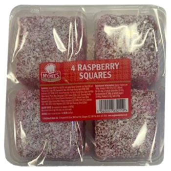 McGhee's Raspberry Squares 4pk 