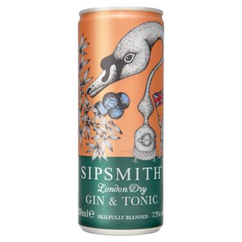 Sipsmith Gin and Tonic 250ml