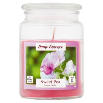 Home Essence Sweet Pea Scented Candle 453g