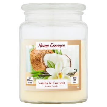 Home Essence Vanilla & Coconut Scented Candle 453g