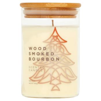 The Celtic Collection Wood Smoked Bourbon Scented Candle 345g