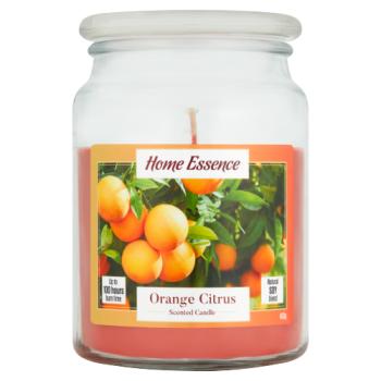 Home Essence Orange Citrus Scented Candle 453g