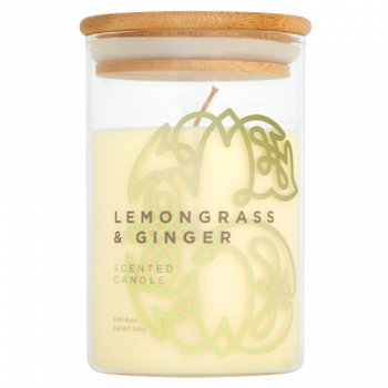 The Celtic Collection Lemongrass & Ginger Scented Candle 345g