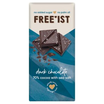 Free'ist Dark Chocolate 70% Cocoa with Sea Salt 70g
