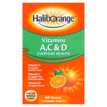 Haliborange 60 Orange Chewable Tablets