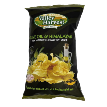 Valley Harvest Olive Oil & Himalayan Pink Salt Crisps 150g 