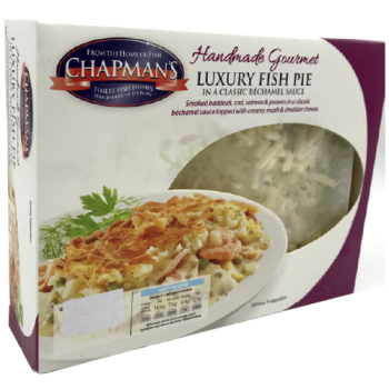 Chapman's Handmade Gourmet Luxury Fish Pie in a Classic Béchamel Sauce 