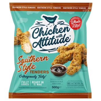 Chicken with Attitude Southern Style Tenders 500g