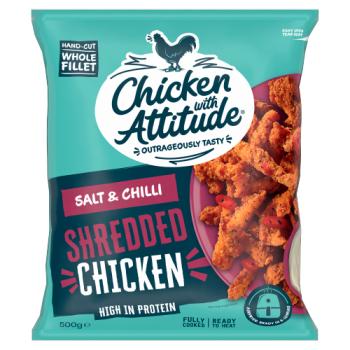 Chicken with Attitude Salt & Chilli Shredded Chicken 500g