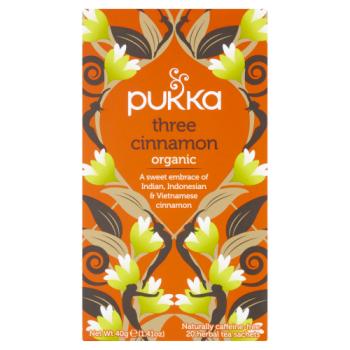 Pukka Organic Three Cinnamon 20 Herbal Tea Sachets 40g