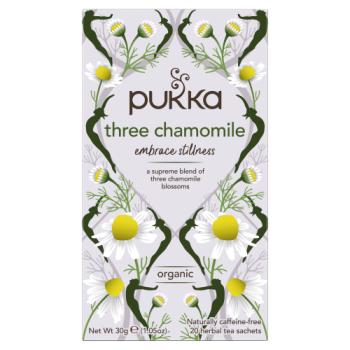 Pukka 20 Organic Three Chamomile Herbal Tea Sachets 30g