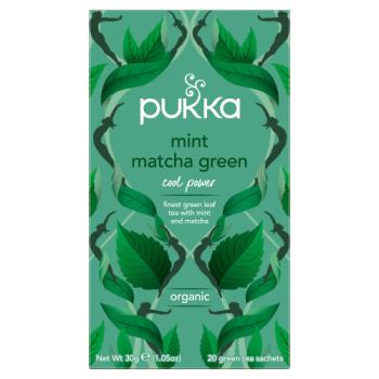 Pukka 20 Organic Mint Matcha Green Tea Sachets 30g