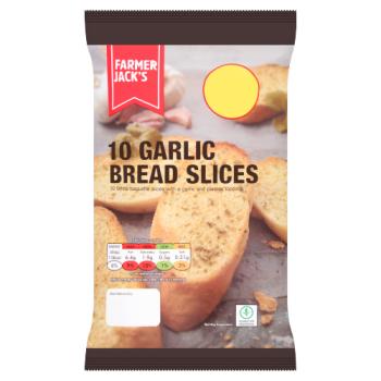 Farmer Jack's 10 Garlic Bread Slices 260g