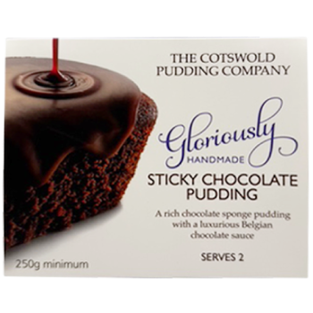 The Cotswold Pudding Company Handmade Sticky Chocolate Pudding Serves 2 250g 
