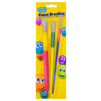 Smiles Paint Brushes 3pk 