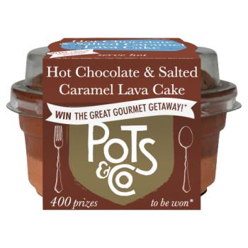 Pots & Co Handmade Hot Chocolate & Salted Caramel Lava Cake 100g