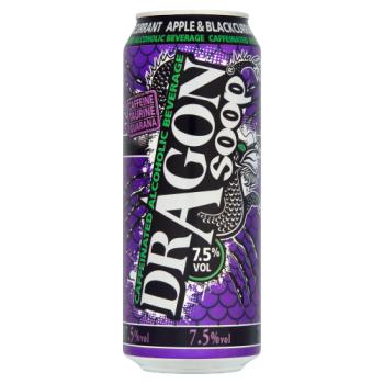 Dragon Soop Caffeinated Alcoholic Beverage Apple & Blackcurrant 500ml