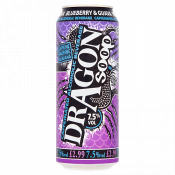 Dragon Soop Caffeinated Alcoholic Beverage Blueberry & Guava 500ml