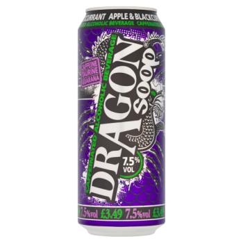 Dragon Soop Apple & Blackcurrant Caffeinated Alcoholic Beverage 500ml