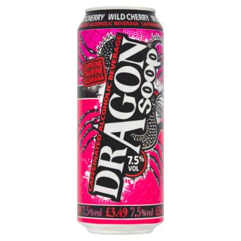 Dragon Soop Wild Cherry Caffeinated Alcoholic Beverage 500ml