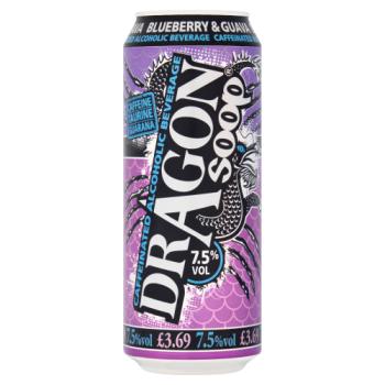 Dragon Soop Blueberry & Guava Caffeinated Alcoholic Beverage 500ml