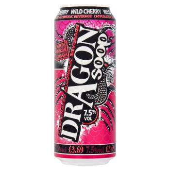 Dragon Soop Wild Cherry Caffeinated Alcoholic Beverage 500ml