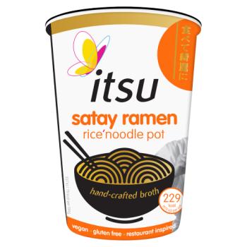 Itsu Satay Ramen  Rice' Noodle Pot 64g