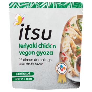 itsu Teriyaki Chick'n Vegan Gyoza 12 Dinner Dumplings 240g