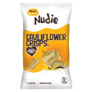 Nudie Cheese & Caramelised Onion Cauliflower Crisps 80g