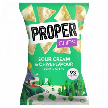 PROPERCHIPS Sour Cream & Chive Flavour Lentil Chips 20g