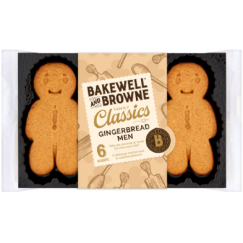 Bakewell And Browne 6 Gingerbread Men 100g