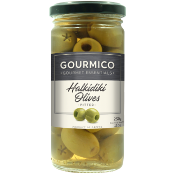 Gourmico Halkidiki Pitted Olives 230g