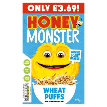 Honey Monster Wheat Puffs 520g