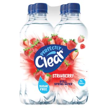 Perfectly Clear Strawberry Flavour Still Spring Water 4 x 500ml