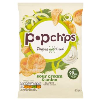 Popchips Sour Cream & Onion Flavour Potato Snacks 23g