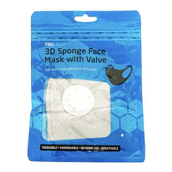 Pro-Tech 3D Sponge Face Mask with Valve 