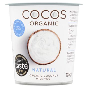 Cocos Organic Natural Coconut Milk Yog 125g