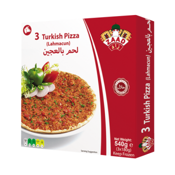 Zaad 3 Turkish Pizza Lahmacun Halal 540g 
