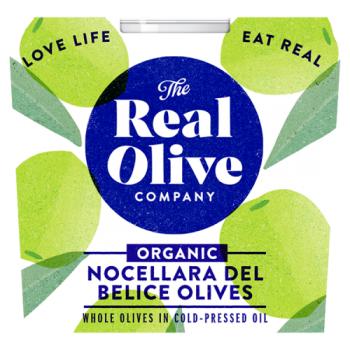 The Real Olive Company Organic Nocellara del Belice Olives 210g